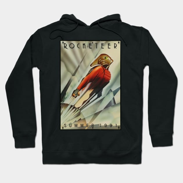 Rocketeer Movie Poster Shirt - Art Deco Hoodie by HipHopTees